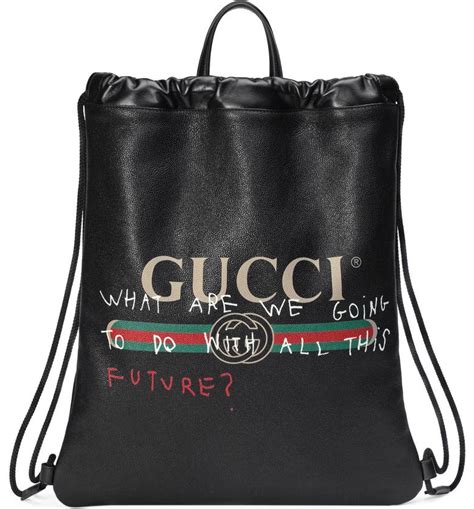 gucci drawstring backpack replica|Gucci backpack nordstrom.